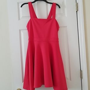 Mesh Back Skater Dress